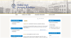 Desktop Screenshot of ordineavvocatibelluno.com