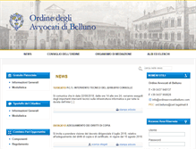 Tablet Screenshot of ordineavvocatibelluno.com